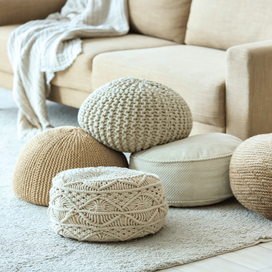 Pillows, Throws & Poufs